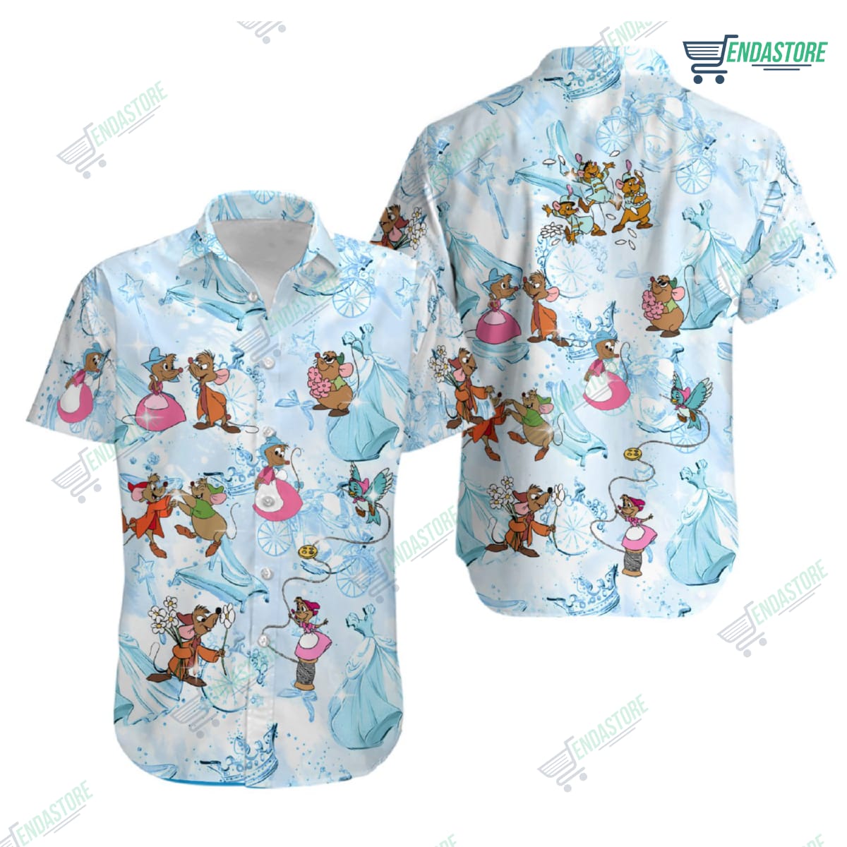 Cindrella Snack Gus-Gus Hawaiian Shirt