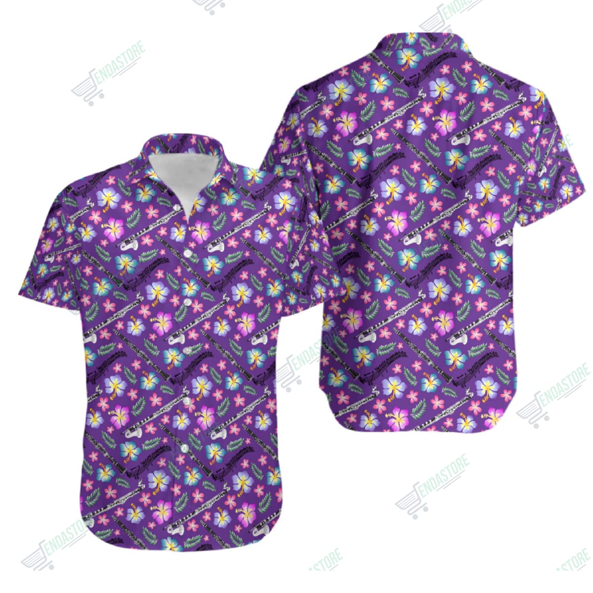 Clarinet Hawaiian Shirt