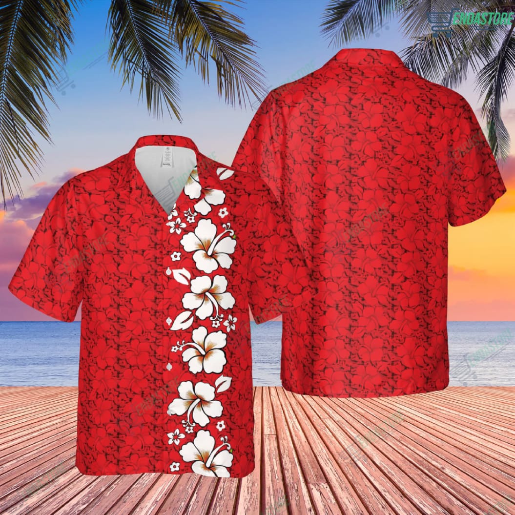 Classic Red Hawaiian shirt