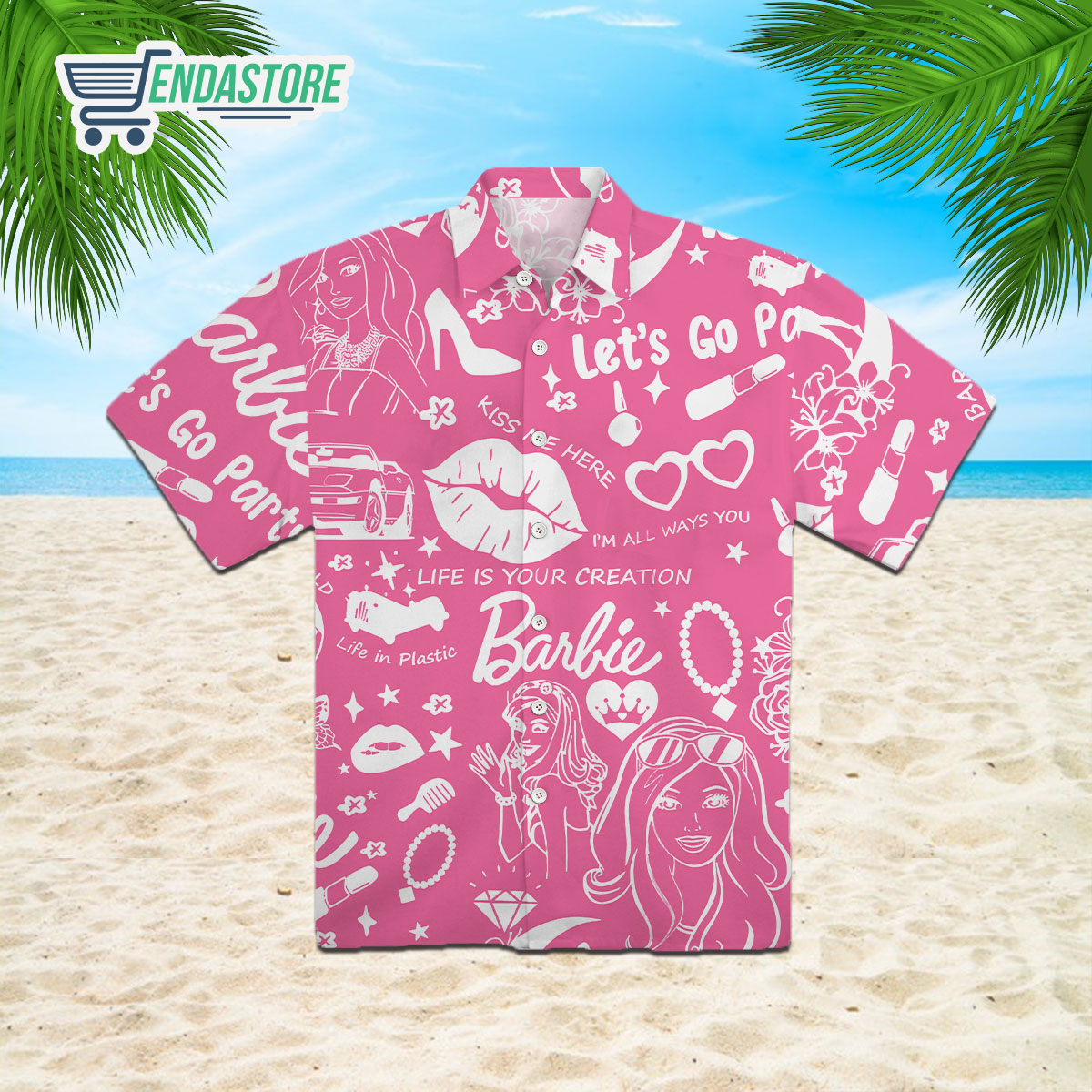 Come On Barbie Lets Go Party Barbie Hawaiian T-Shirt