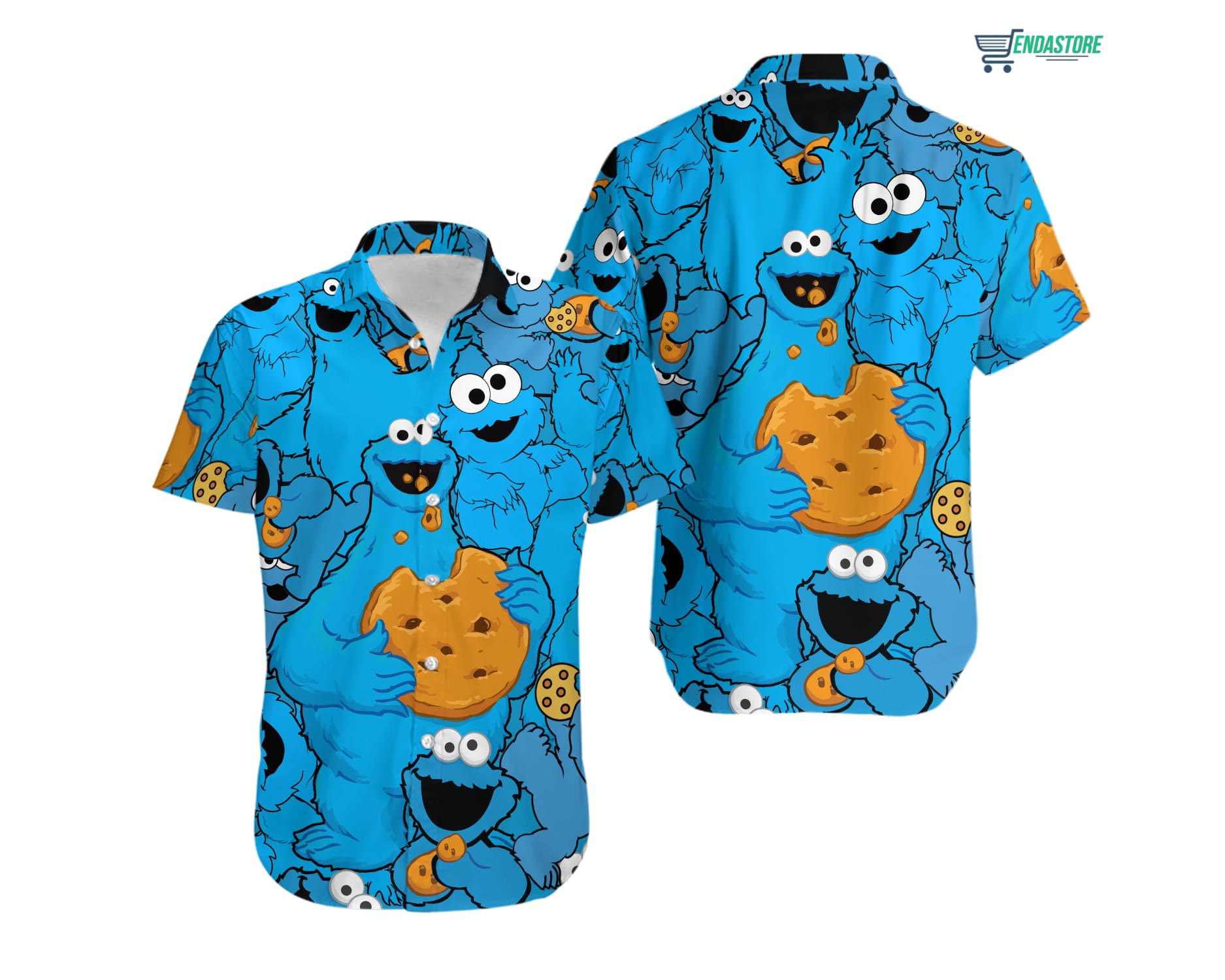 Cookie Monster Hawaiian Shirt