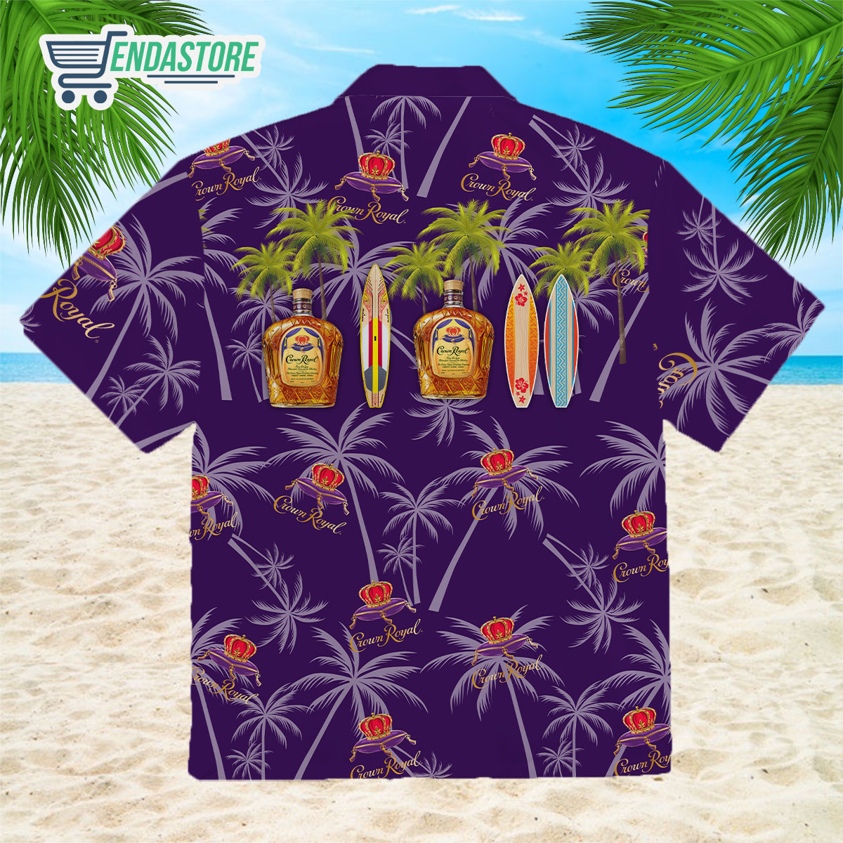 Crown royal surfing Hawaiian shirt