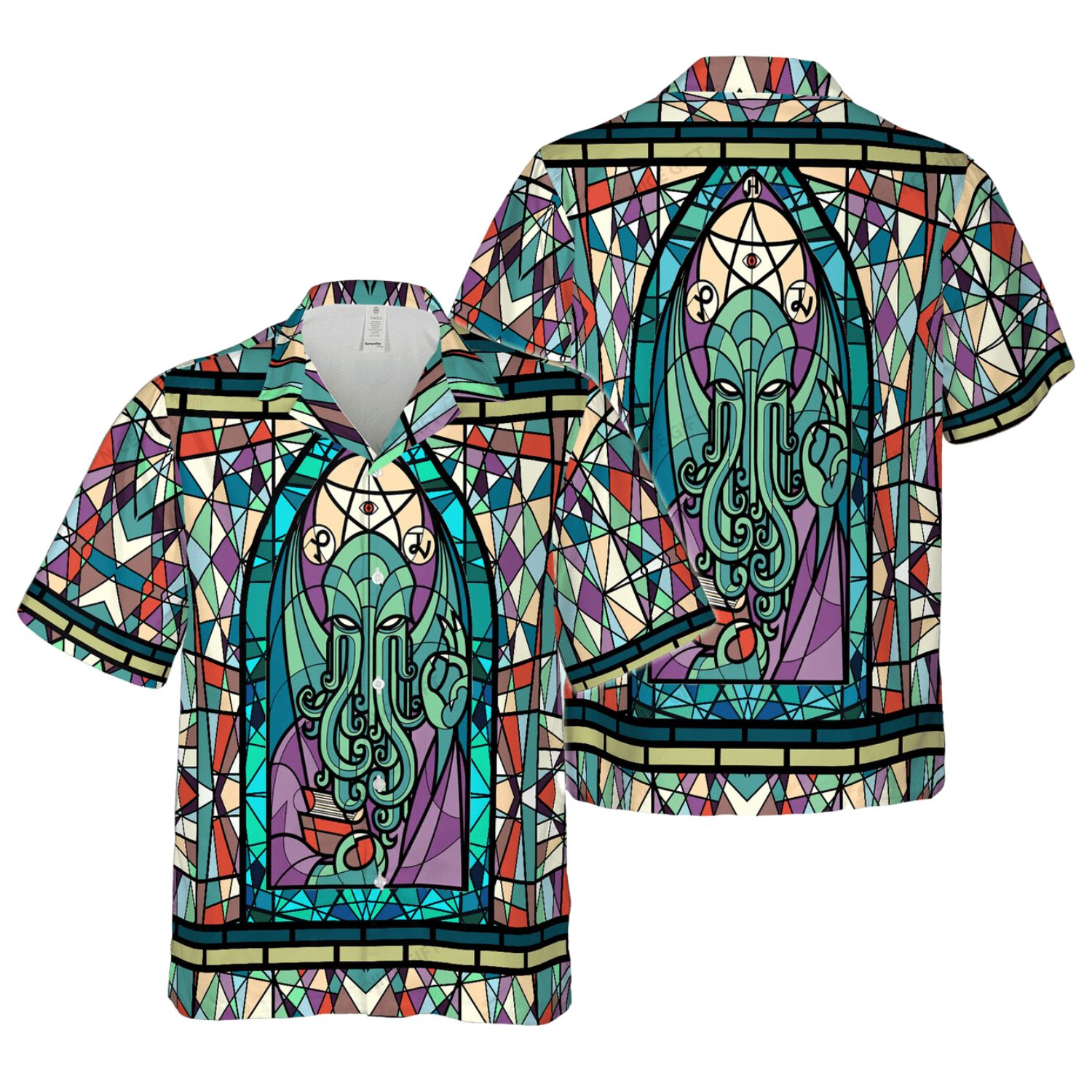 Cthulhu Church Stained Glass Hawaiian shirt