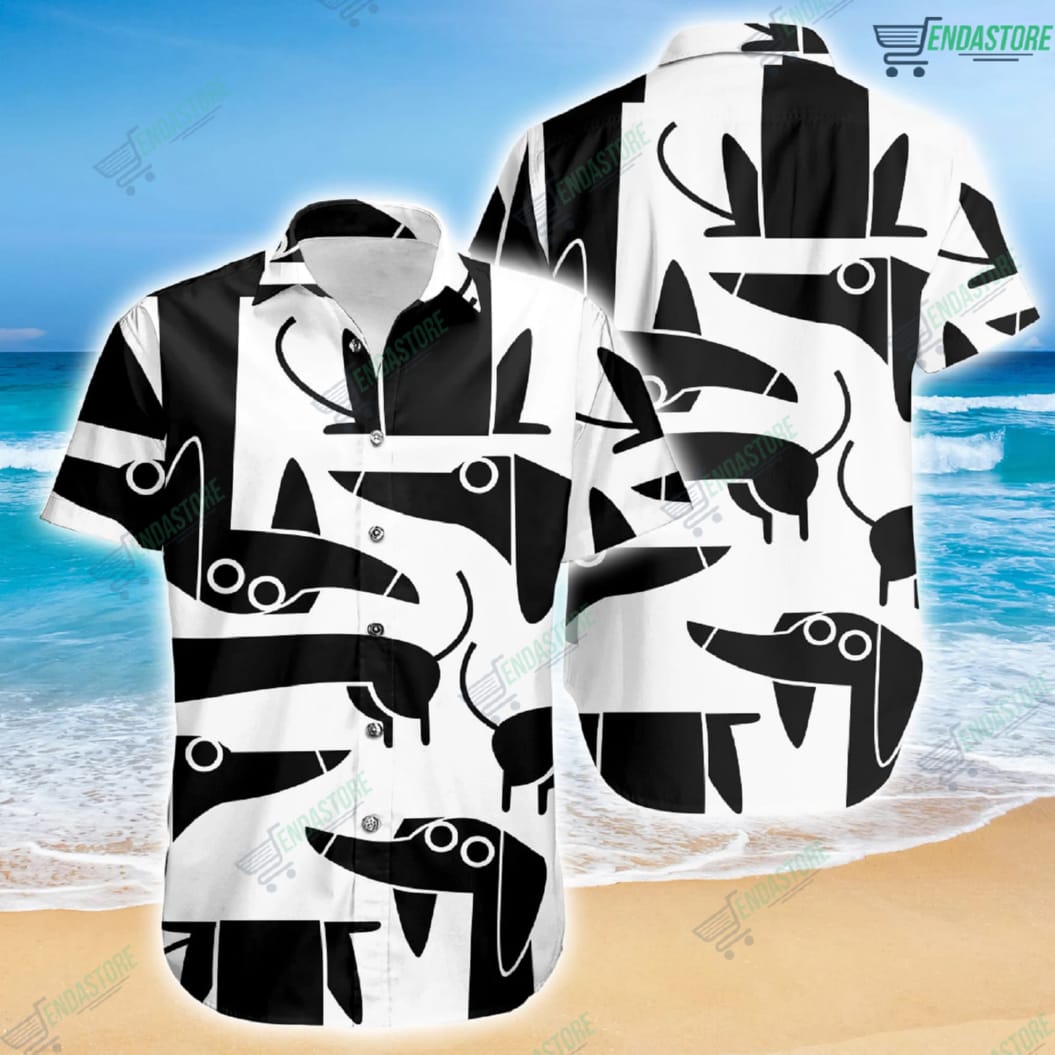 Dachshund Beach Hawaiian Shirt