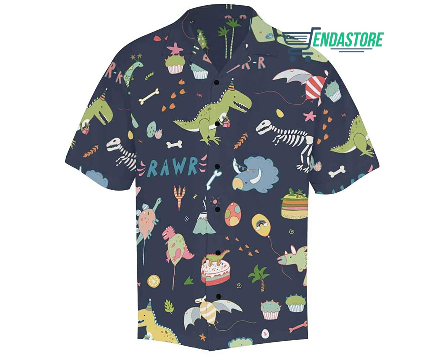 Dinosaur Hawaiian Shirt