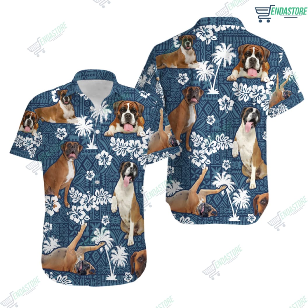 Dog Lover Boxer Hawaiian Shirt