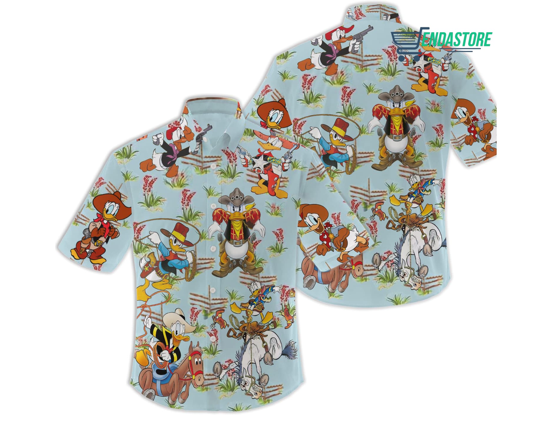 Donald Cowboy Hawaiian Shirt