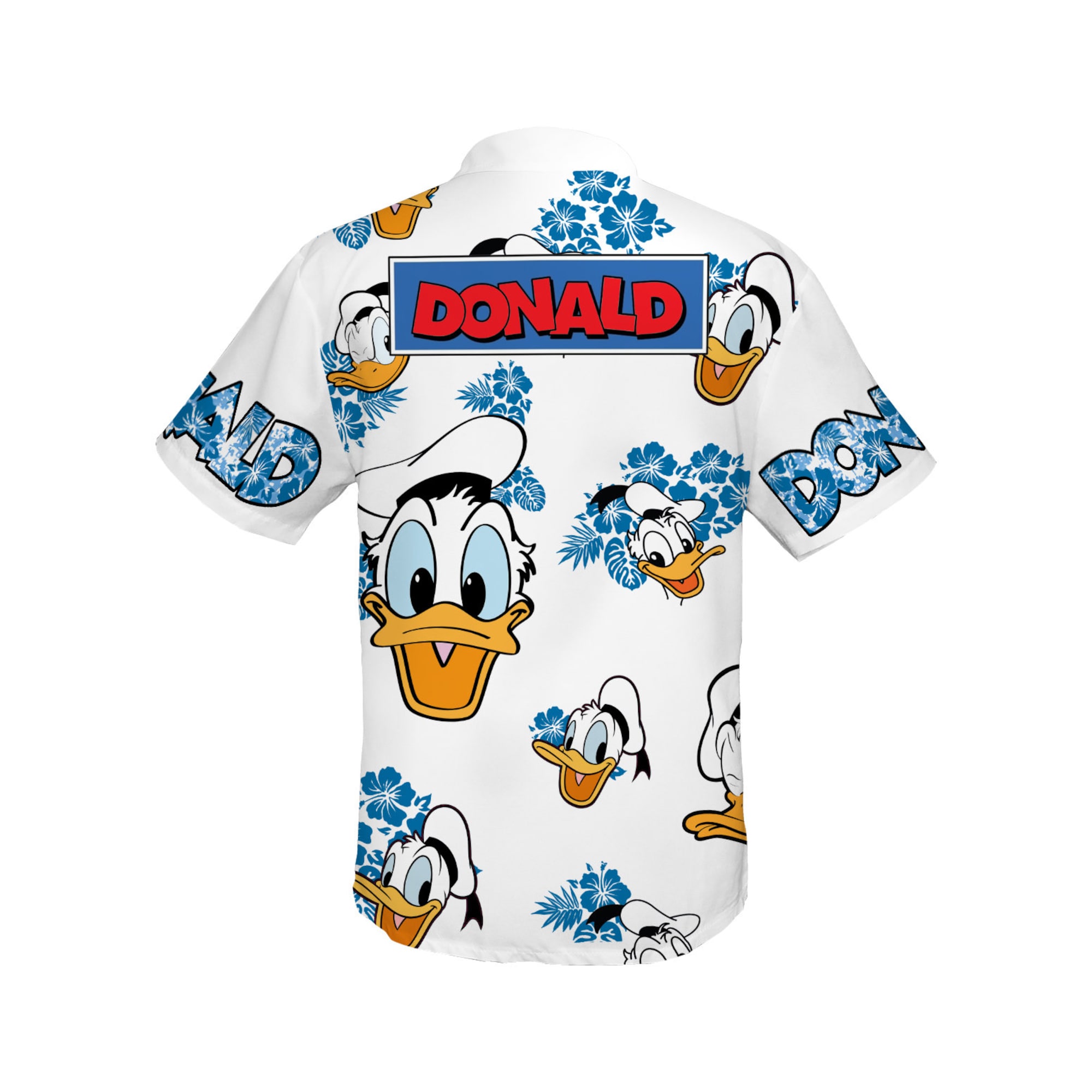 Donald Hibiscus Hawaiian Shirt