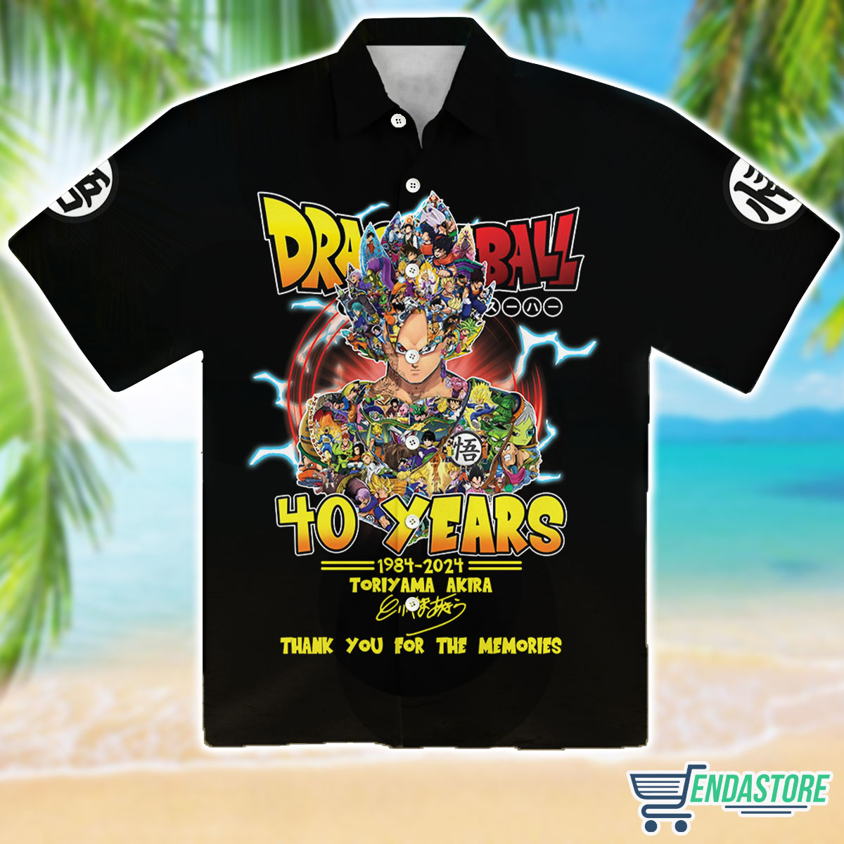 Dragon Ball 40 Years Of 1984-2024 Toriyama Akira Hawaiian Shirt