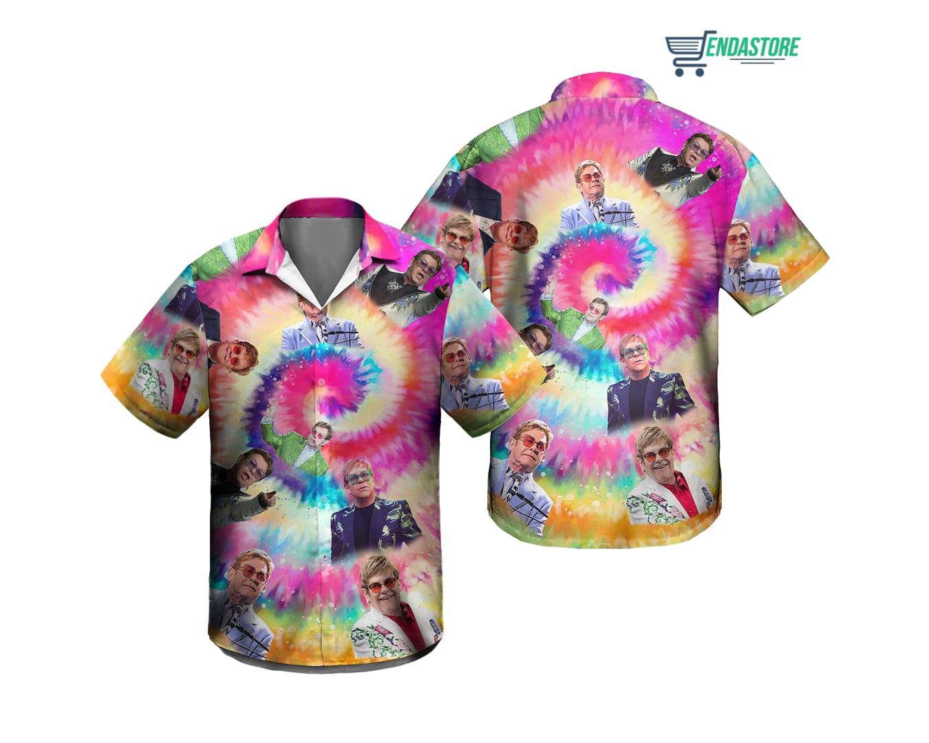 Elton John On Stage Hawaiian Shirt