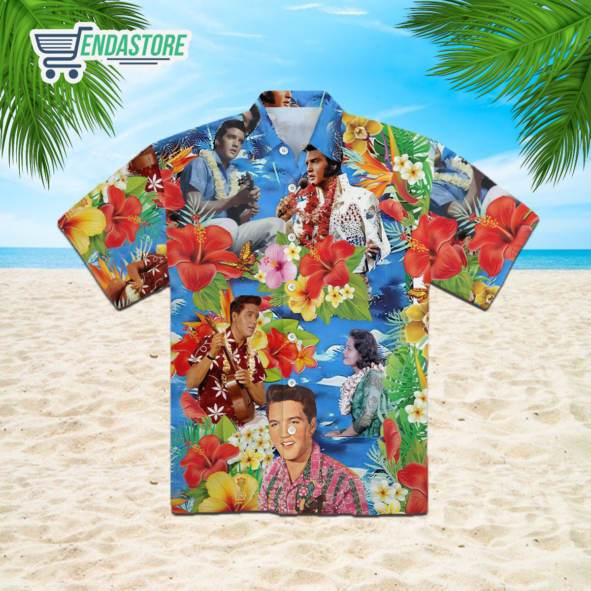 Elvis Presley Colorful Color Unisex Hawaiian Shirt