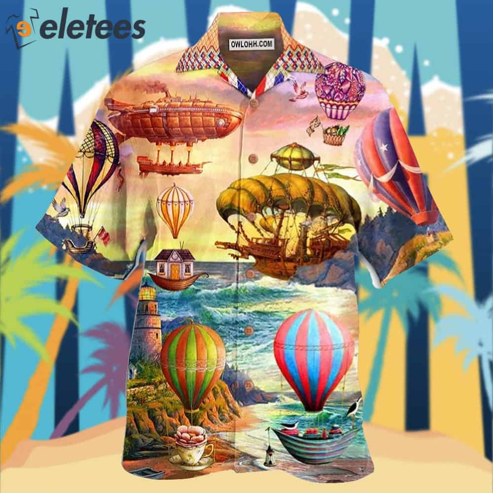 Air Balloon Steampunk I Travel By It Hawaiian Shirt