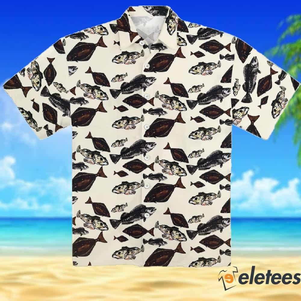 Alaskan Halibut Hawaiian Shirt