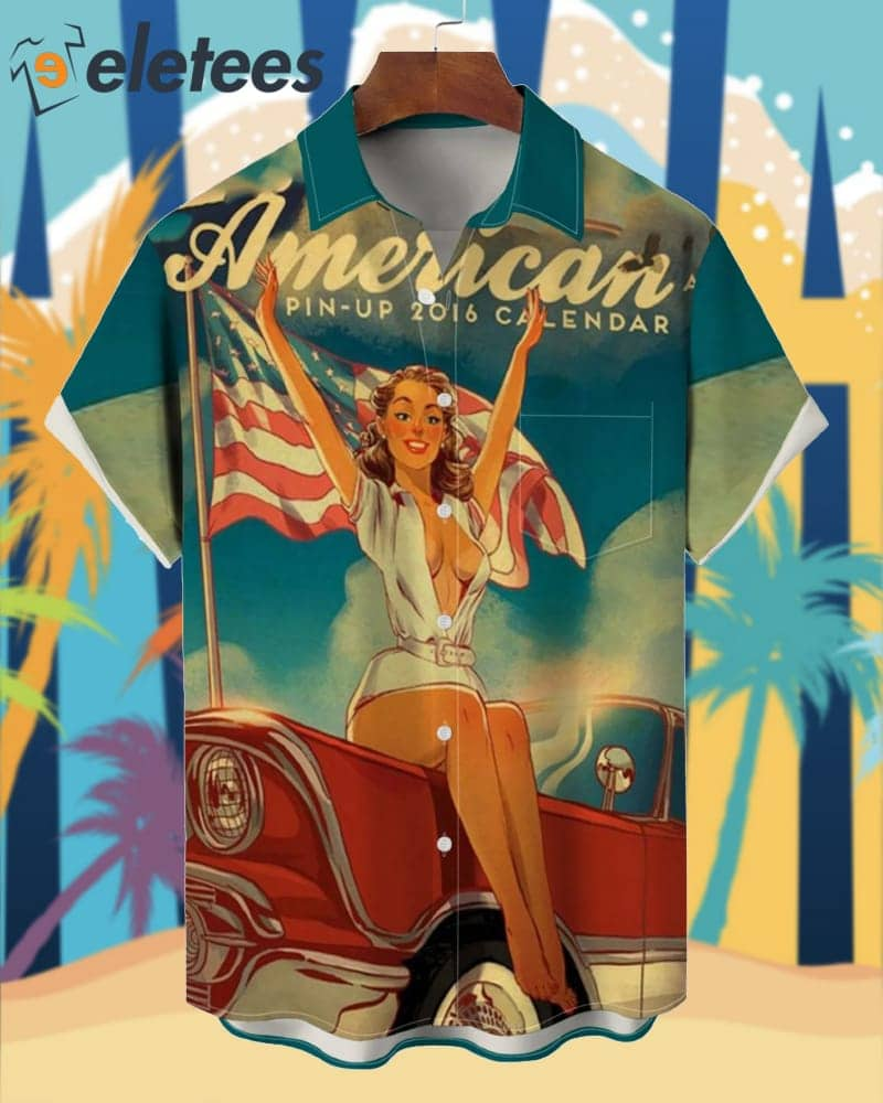 American Pin-Up 2016 Calendar Hawaiian Shirt AC4HTAGY