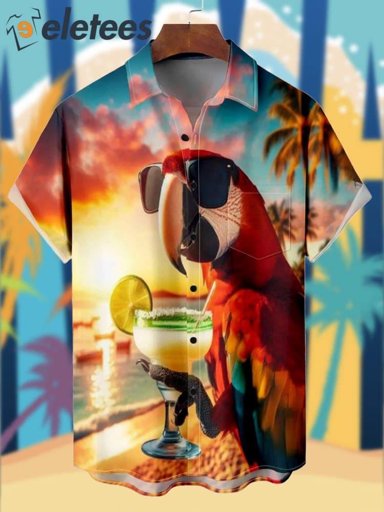 Beach Summer Vacation Cocktail Party Hawaiian Shirt