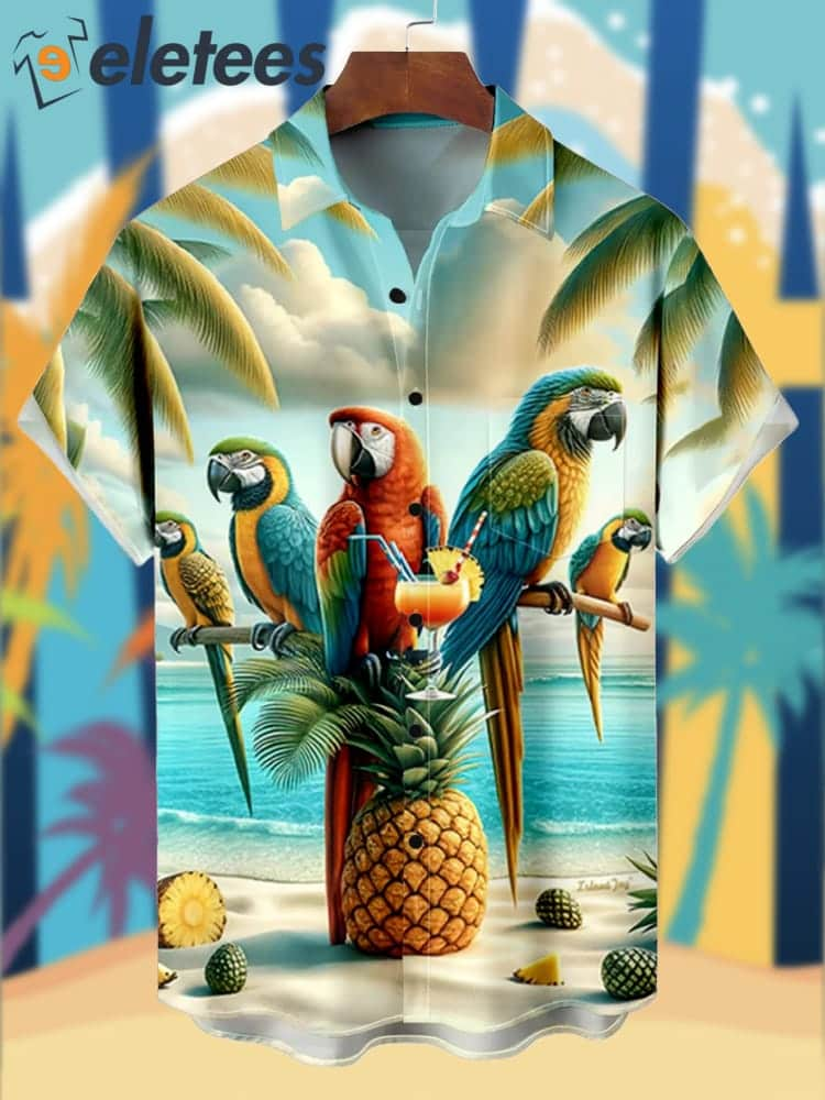 Beach Vacation Cocktail Party Hawaiian Shirt