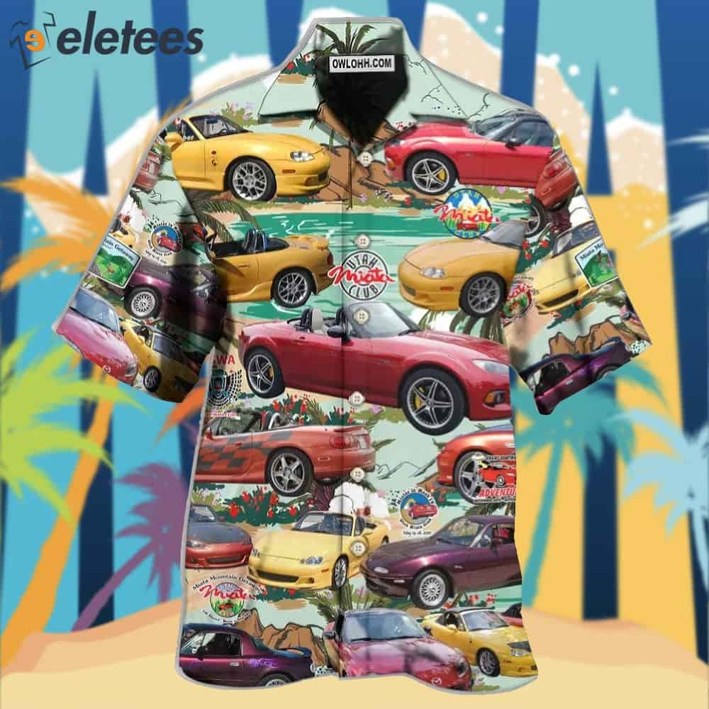 Car Summer Tropical Island Hawaiian Shirt