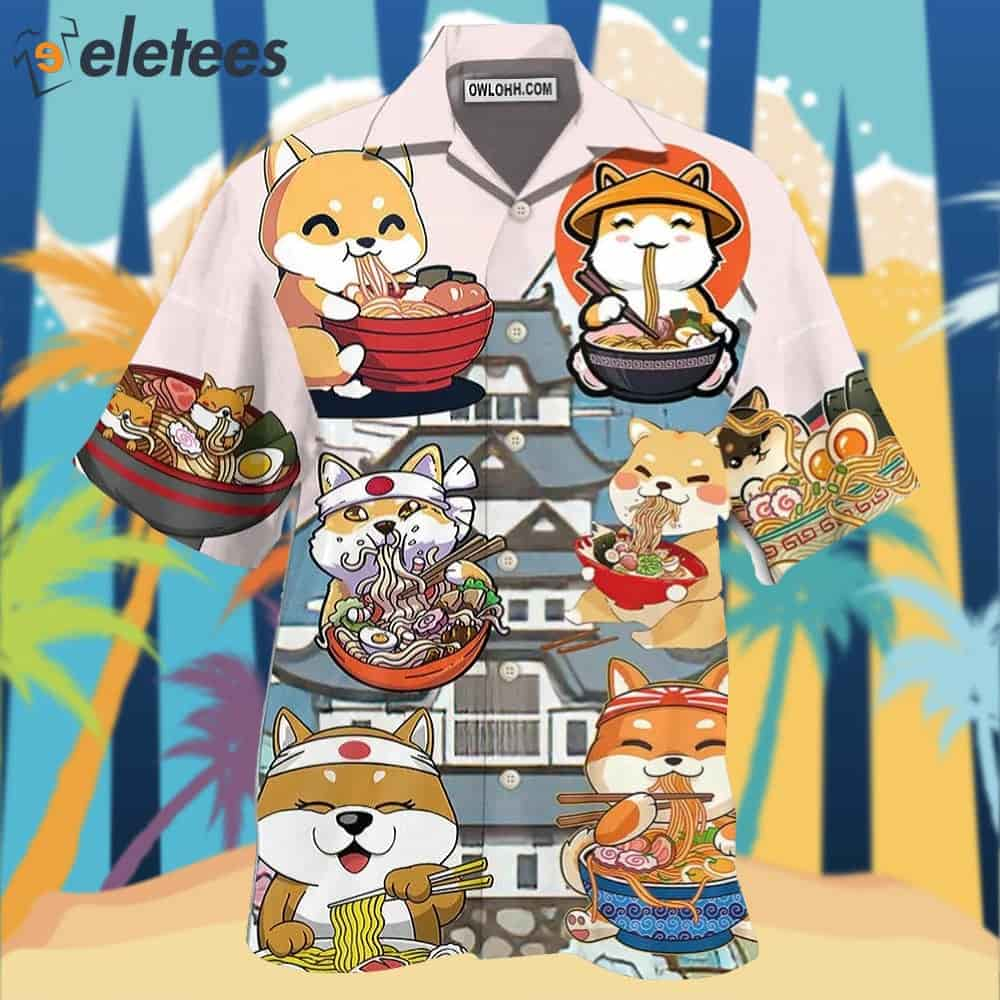 Cat Ramen Lovely Style Hawaiian Shirt