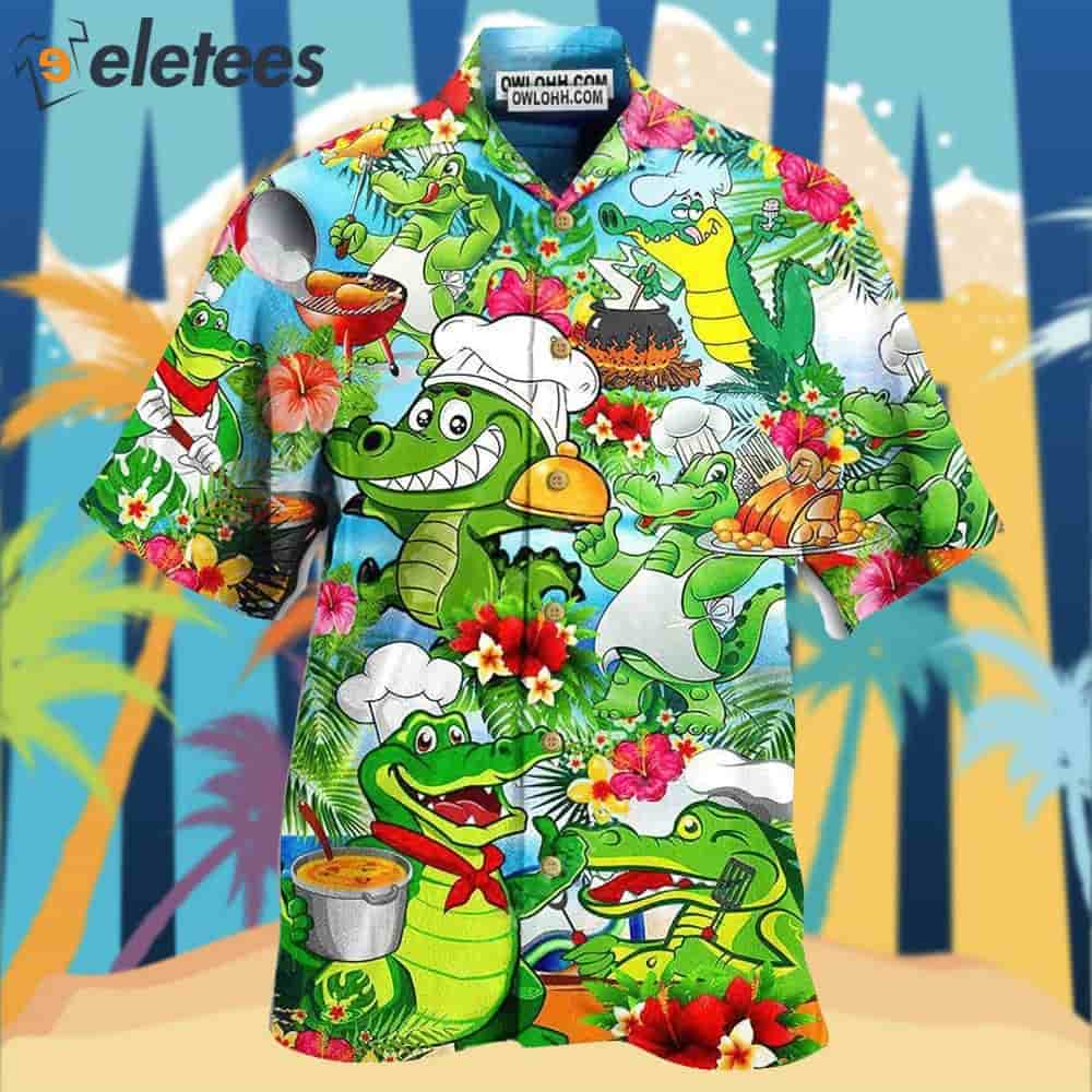 Chef Animals Alligator Hawaiian Shirt