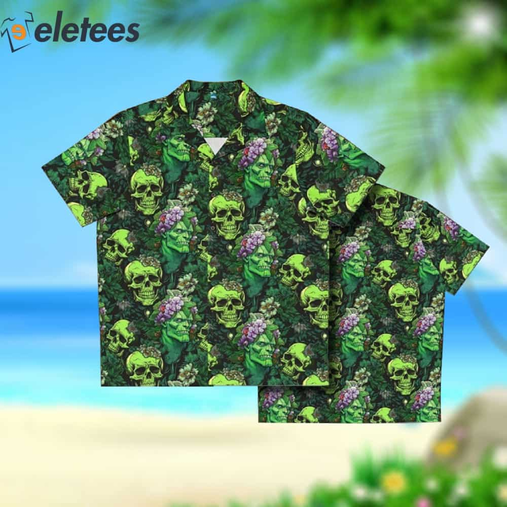 Classic Frankenstein Horror Men's Hawaiian Monster Movie Shirt