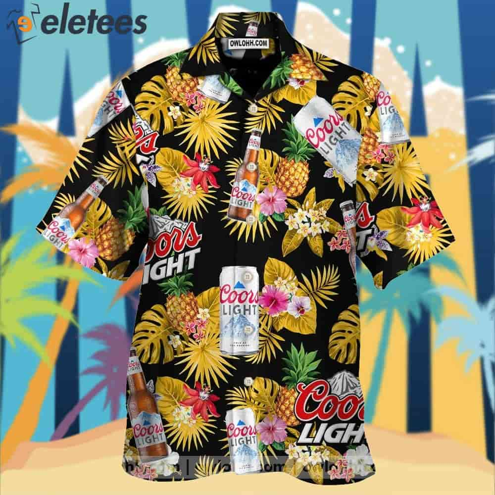 Coors Light Beer Hawaiian Shirt