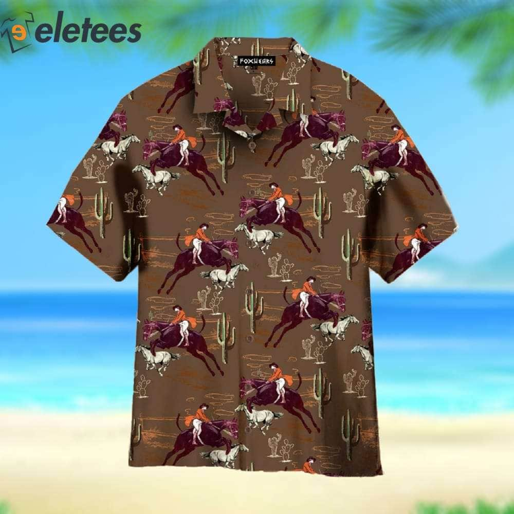 Cowboys Horse Racing Kentucky Derby Aloha Hawaiian Shirt