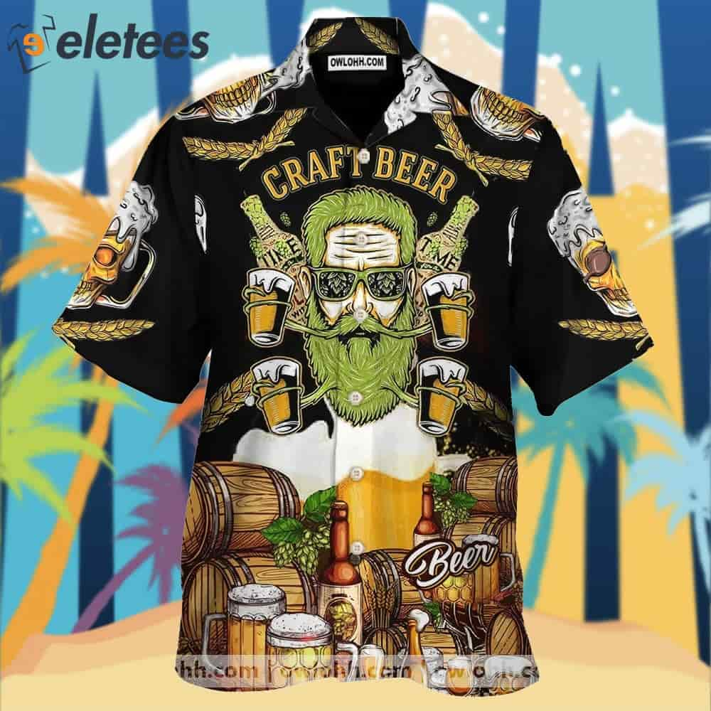 Craft Beer Aloha Hawaiian Shirt