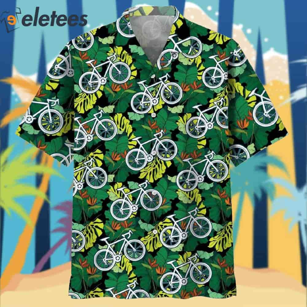 Cycling Tropical Hawaiian Shirt