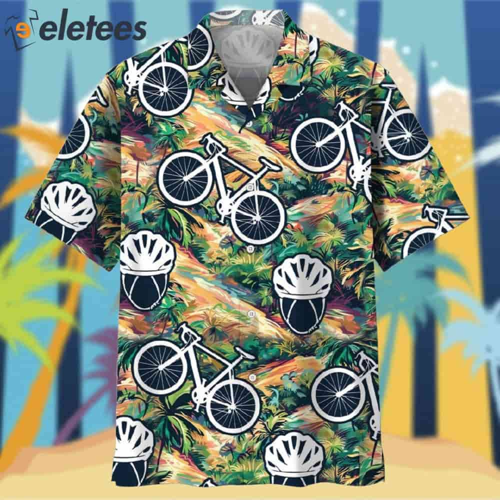 Cycling Tropical Terrain Hawaiian Shirt