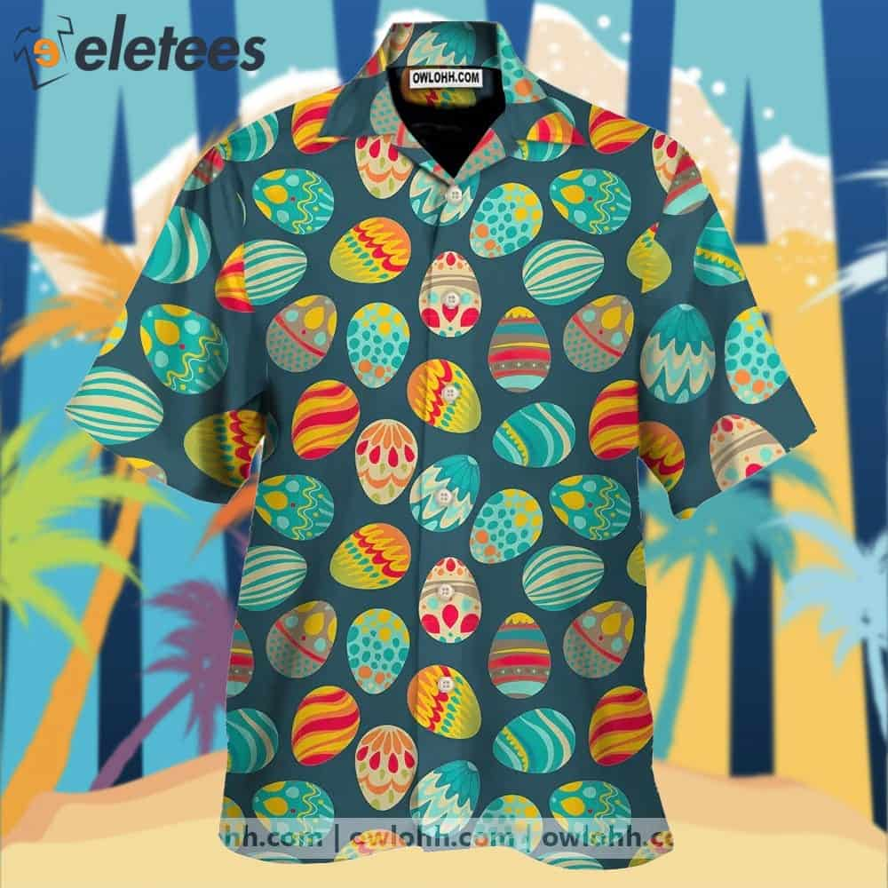 Easter Eggs Pattern Print Design RB Hawaiian Shirt