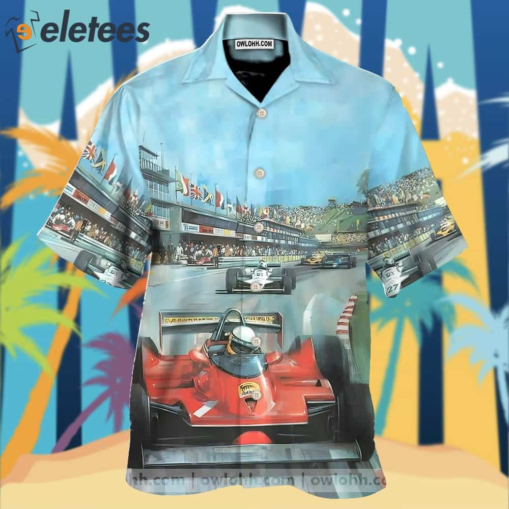 Formula Car Racing Hawaiian Shirt