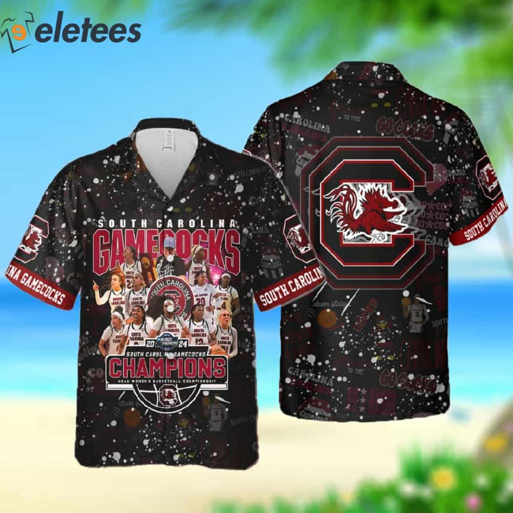 Gamecocks 2024 Champions Women's Basketball Championship Hawaiian Shirt