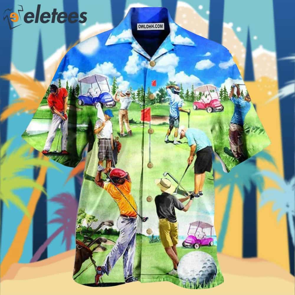 Golf Eat Sleep Golf Repeat Hawaiian Shirt