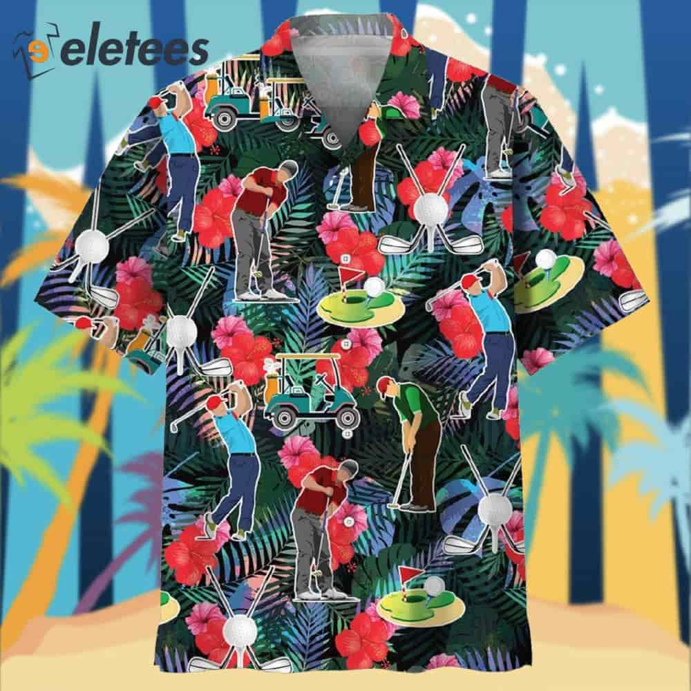 Golf Tropical Hawaiian Shirt