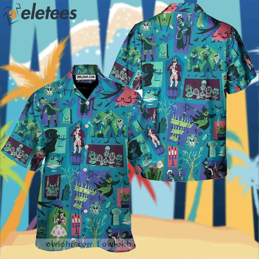 Haunted Mansion Print Hawaiian Shirt