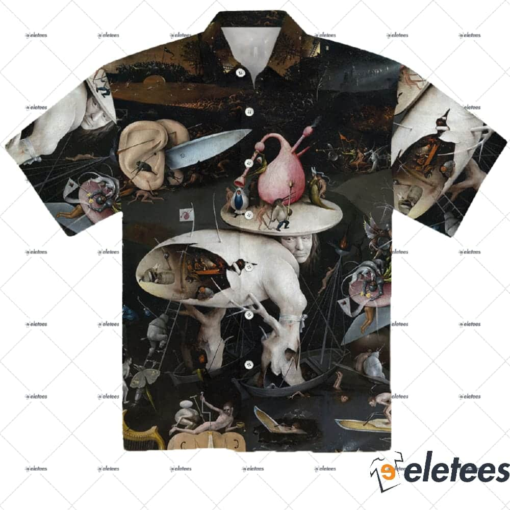 Hieronymus Bosch Coallared Hawaiian Shirt