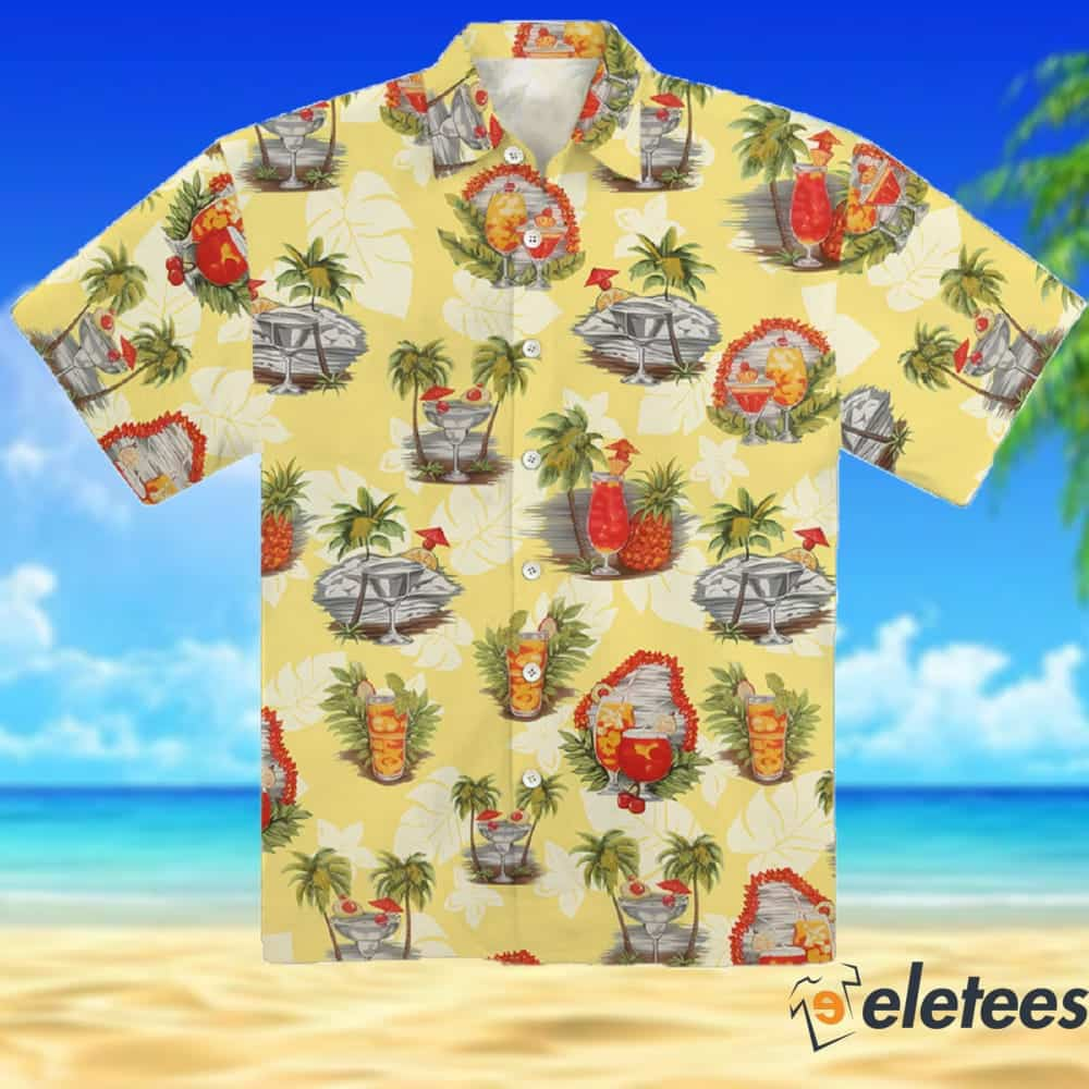 Hilo Hattie Tropical Martini Hawaiian Shirt