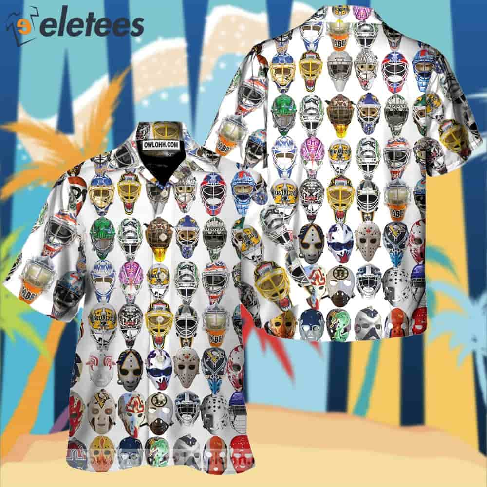 Hockey Goalie Mask Unisex Hawaiian Shirt