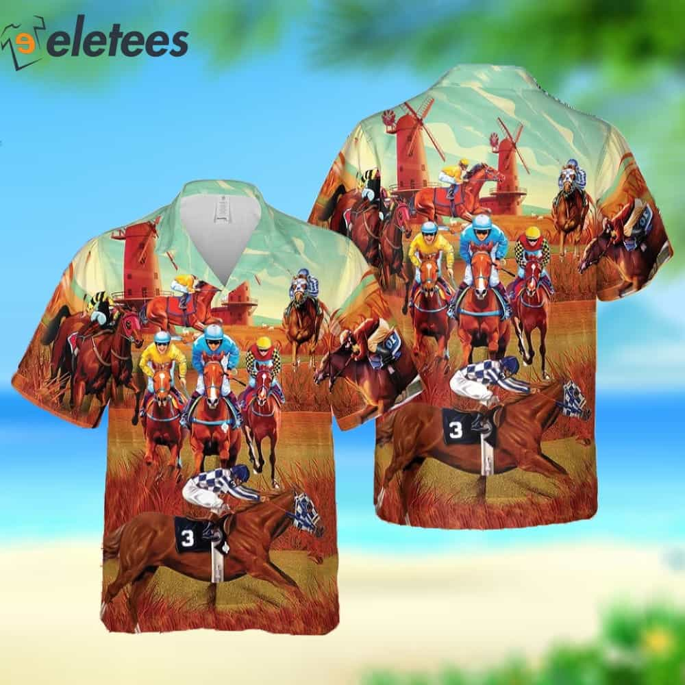 Horse Racing Kentucky Derby 3D Hawaiian Shirt For Summer