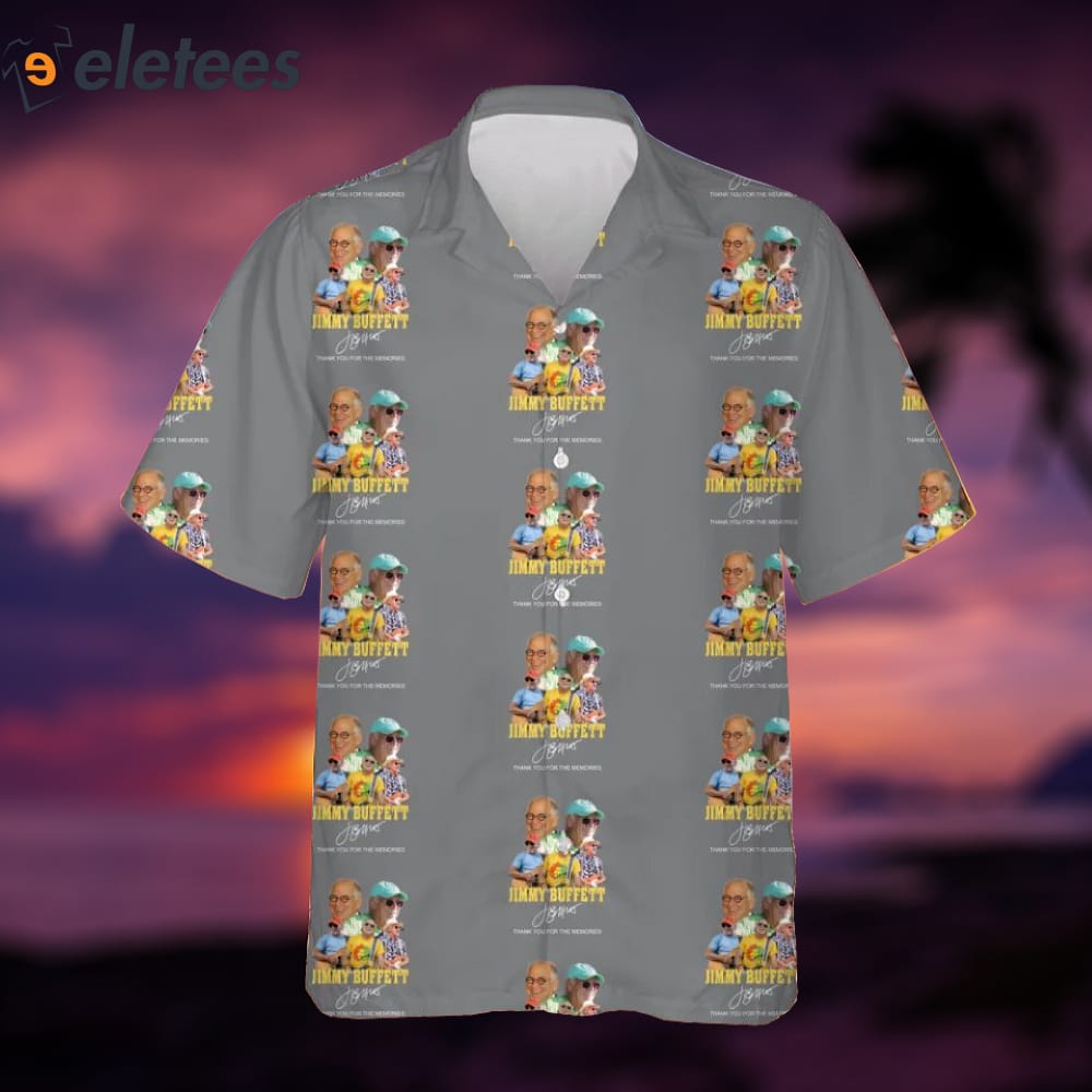 Jimmy Buffett Thank You Signature Hawaiian Shirt