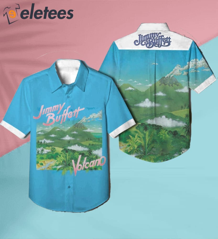 Jimmy Buffett Volcano Album Cover Hawaiian Shirt