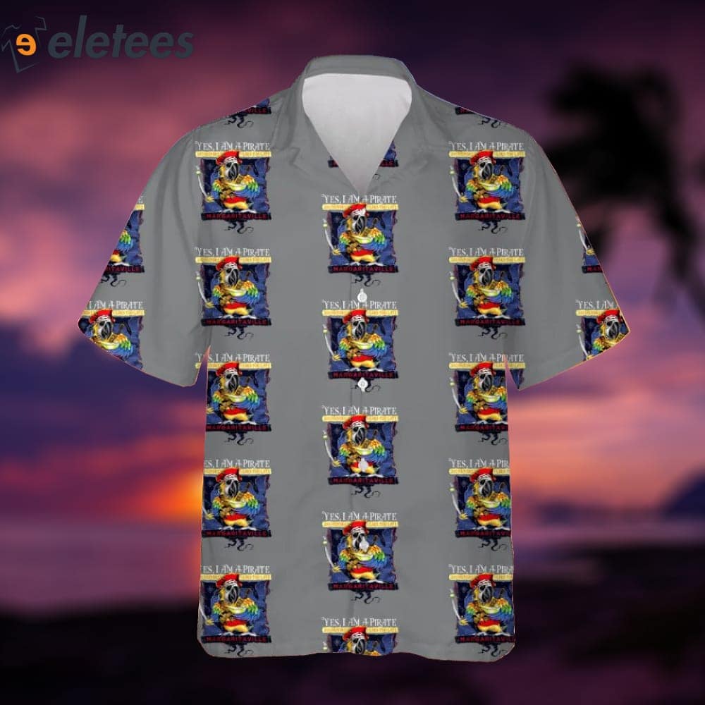 Jimmy Buffett Yes I'm A Pirate Margaritaville Hawaiian Shirt