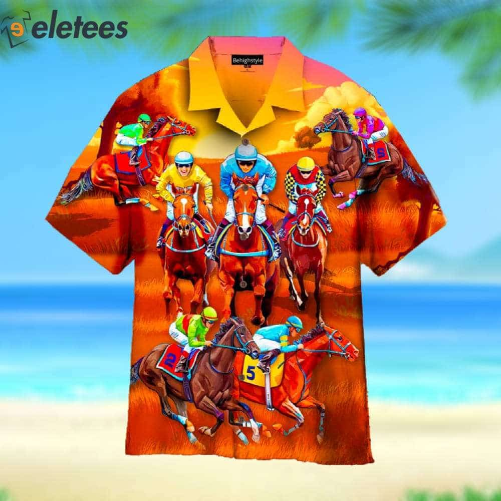 Kentucky Derby Horse Racing 3D Hawaiian Shirt