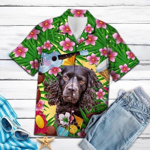 Aloha Shirt Boykin Spaniel Summer Party Hawaiian Shirt Hw6357