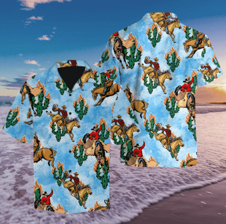 Amazing Cowboy Life And Cactus Hawaiian Shirt Hw4342