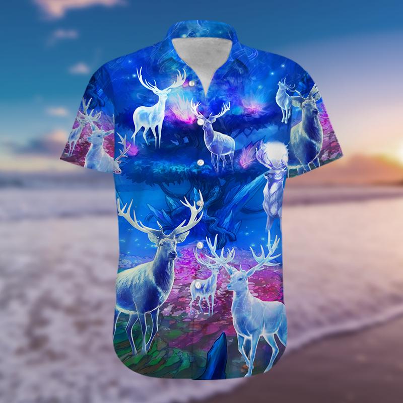 Amazing Magic Blue Light Hawaiian Shirt Hw5625