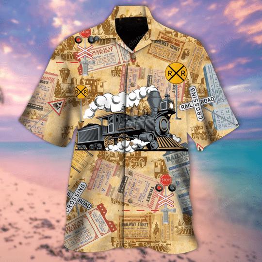 Amazing Western Railway Locomotive Hawaiian Shirt Hw4005