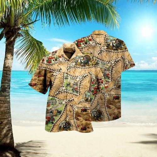 Amazing Zipper Farmer Animals Cute Hawaiian Shirt Hw6347