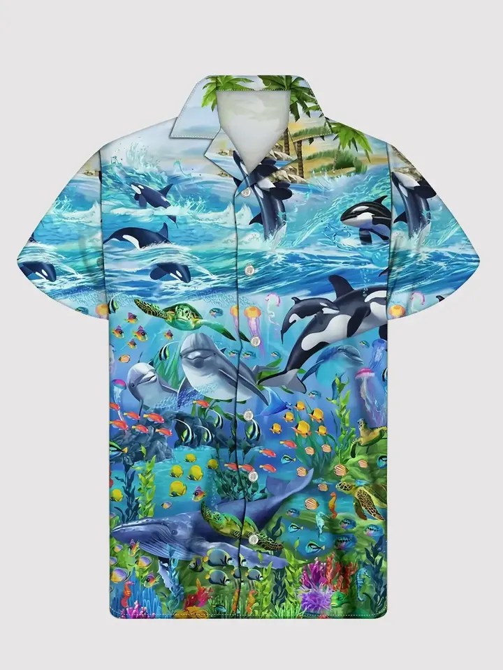 Animal In The Deep Sea Hawaiian Shirt Hw4304