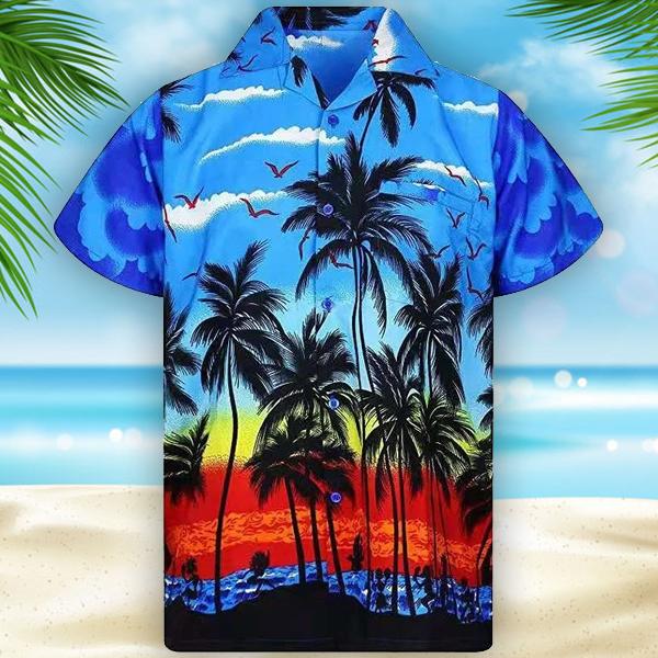 Beach Palm Vacation Party Aloha Hawaiian Shirt Hw5187